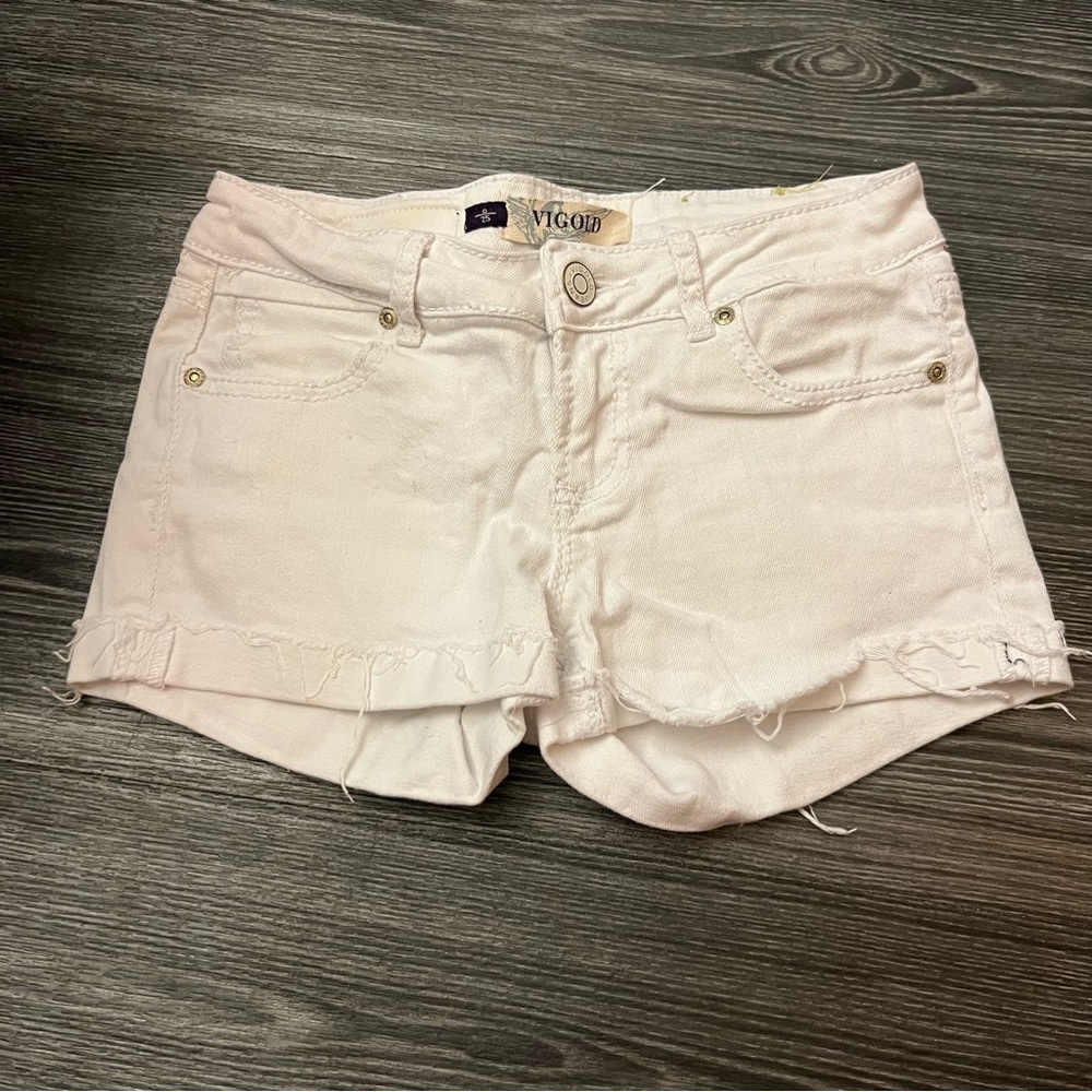 White Vigold size 0/25 short shorts